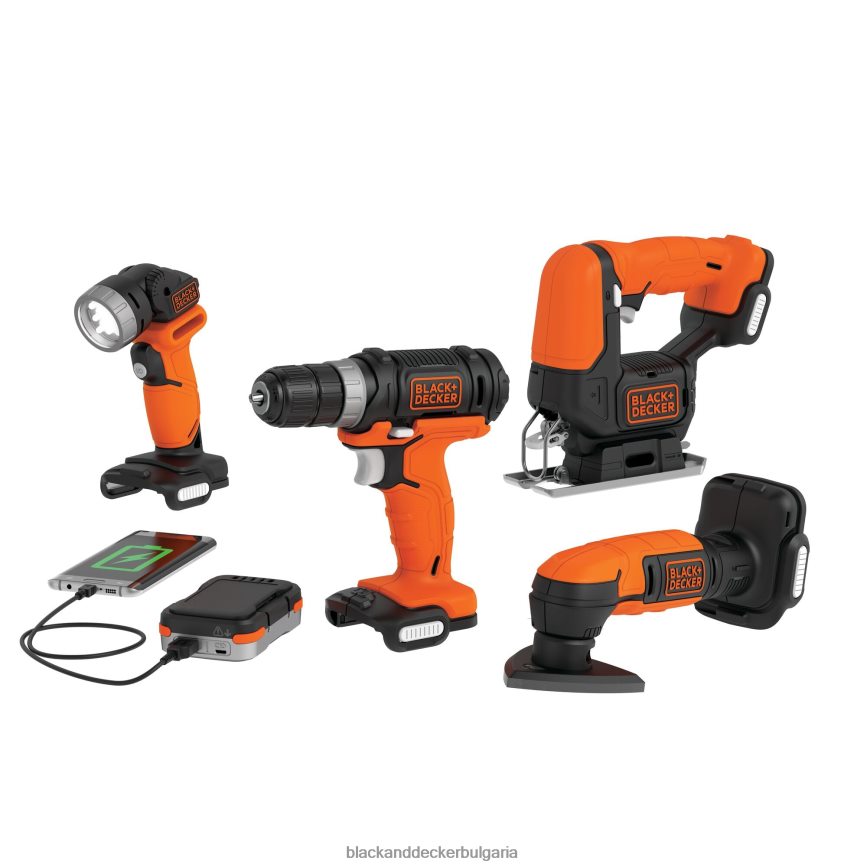 инструменти бг BLACK+DECKER gopak 12v max акумулаторна бормашина комбиниран комплект с 4 инструмента V8R6ZD586