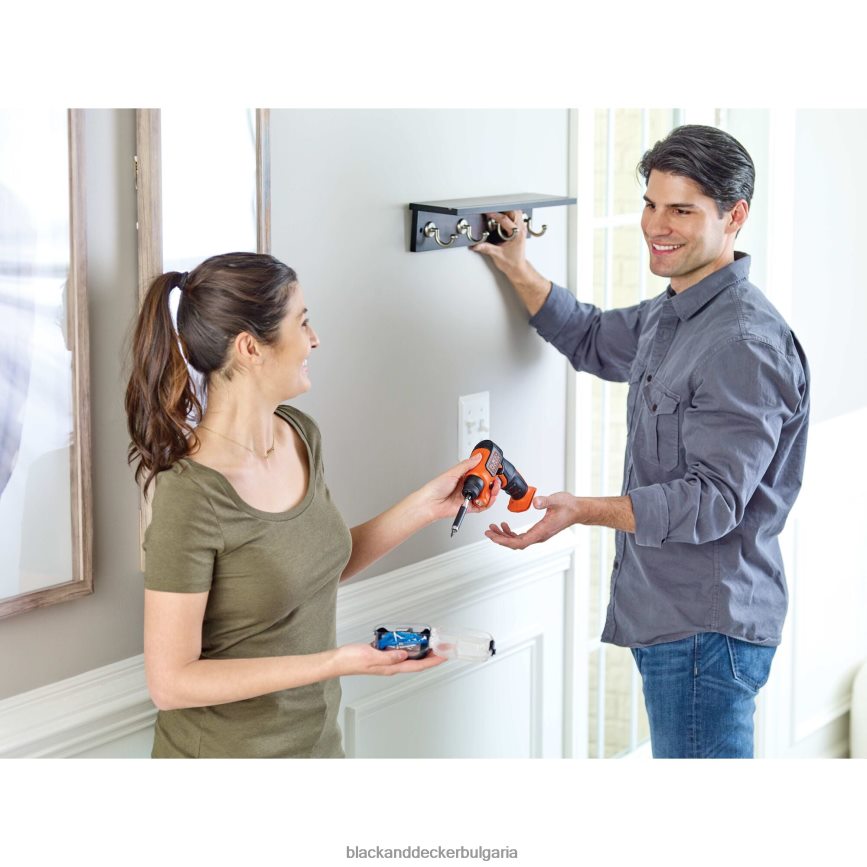 инструменти бг BLACK+DECKER lightdriver 4v max акумулаторна отвертка с пакет за съхранение V8R6ZD588