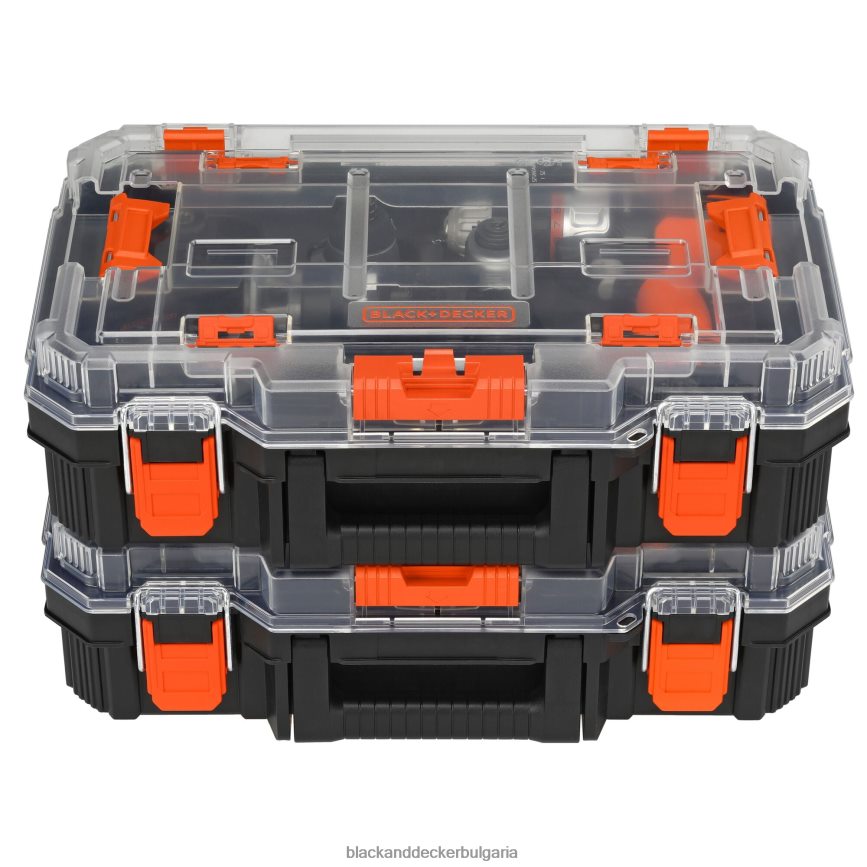 инструменти бг BLACK+DECKER matrix 20v max комплект електрически инструменти включва акумулаторна бормашина 12 приставки и куфар за съхранение V8R6ZD530