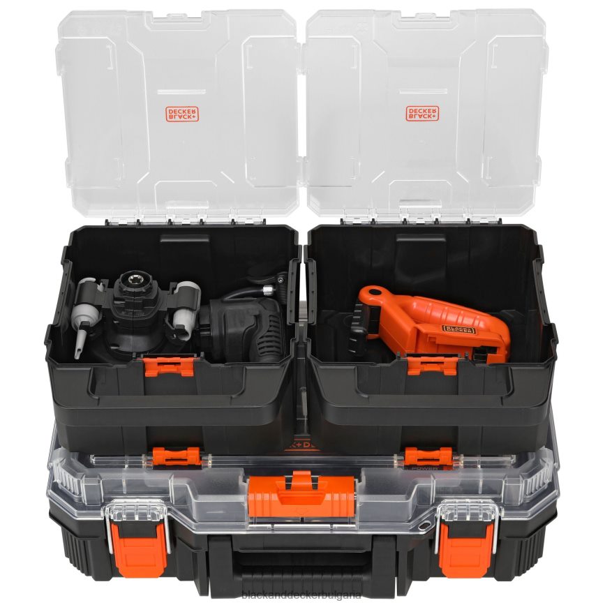 инструменти бг BLACK+DECKER matrix 20v max комплект електрически инструменти включва акумулаторна бормашина 8 приставки и куфар за съхранение V8R6ZD529