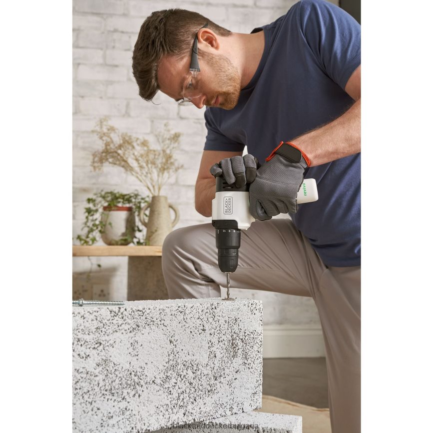 инструменти бг BLACK+DECKER reviva 12v max акумулаторна ударна бормашина със зарядно устройство и накрайник за винтоверт V8R6ZD533