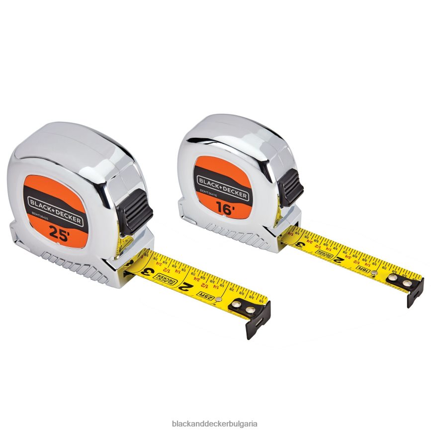 инструменти бг BLACK+DECKER пакет рулетка 25-футов и 16-футов V8R6ZD612