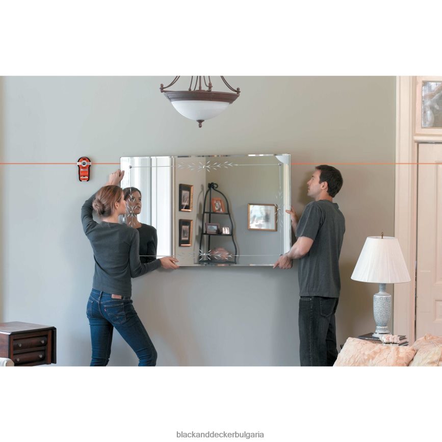 инструменти бг BLACK+DECKER линейно лазерно автоматично нивелиране с търсач на шипове V8R6ZD610