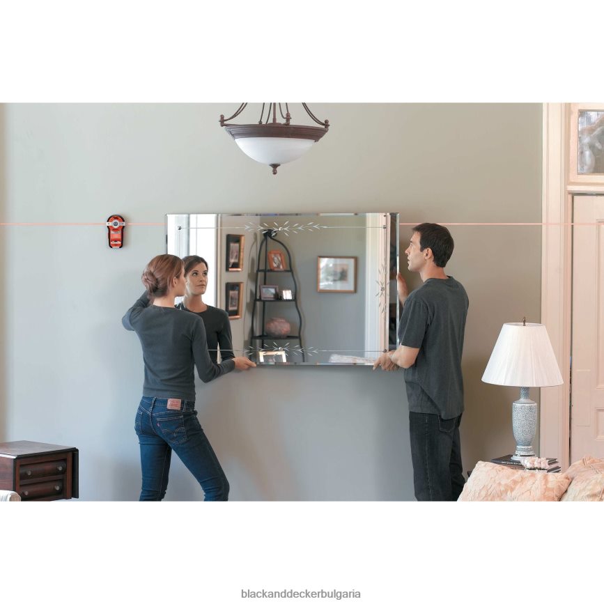 инструменти бг BLACK+DECKER линейно лазерно автоматично нивелиране с търсач на шипове V8R6ZD610