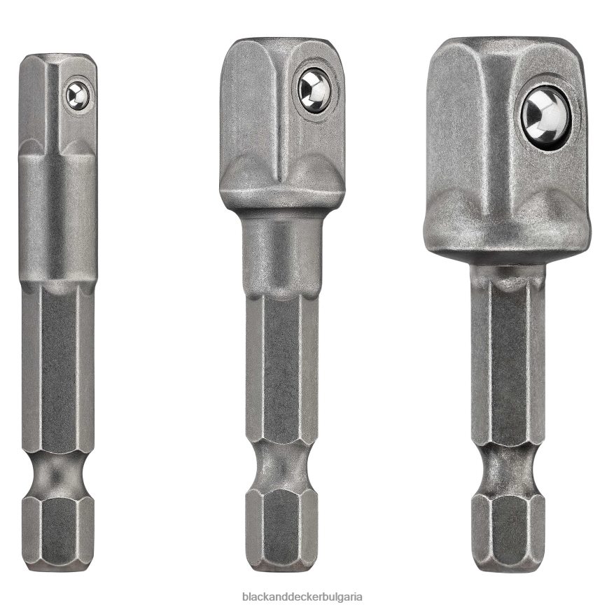 инструменти бг BLACK+DECKER комплект адаптери за контакти 3 бр V8R6ZD758