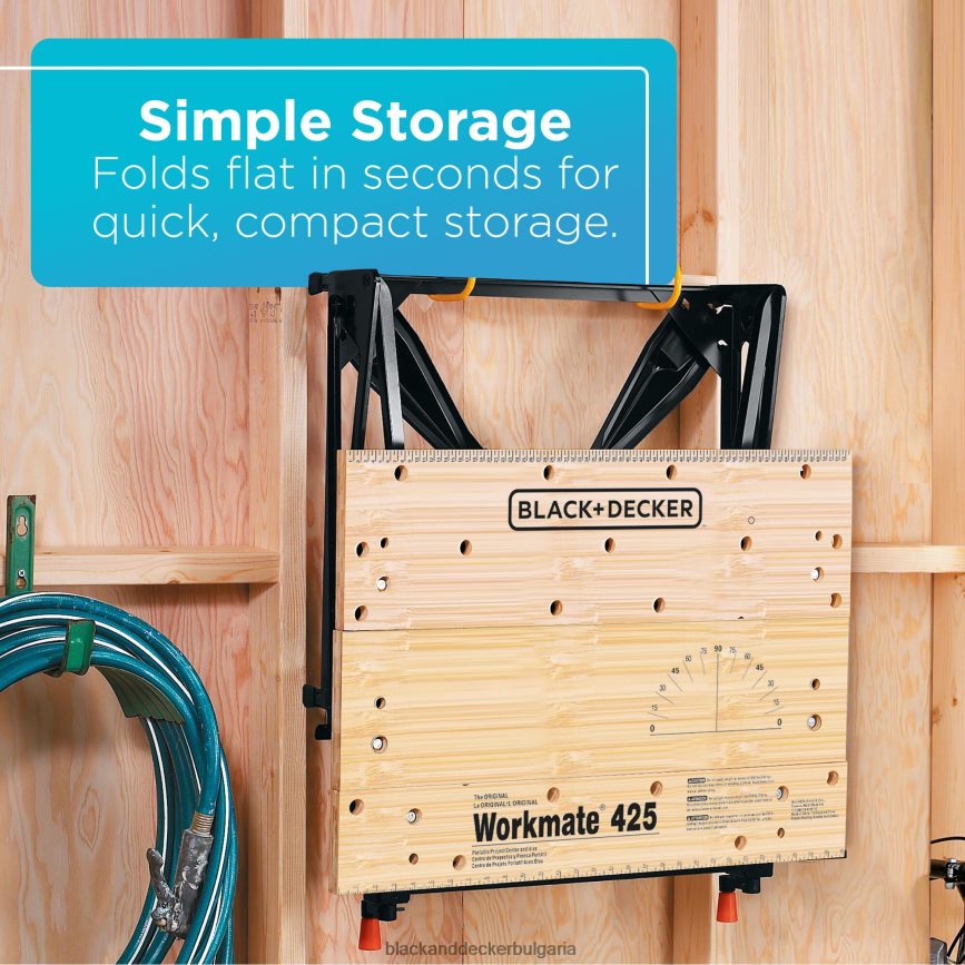 инструменти бг BLACK+DECKER преносима работна маса workmate с капацитет от 425 до 550 паунда V8R6ZD689