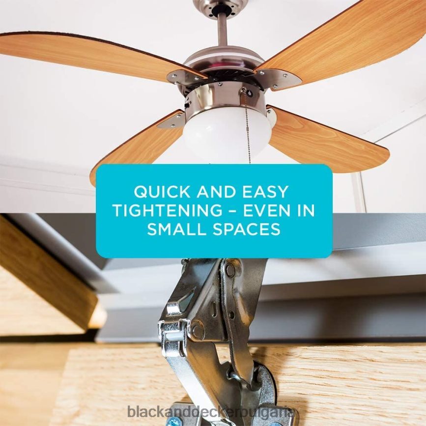 инструменти бг BLACK+DECKER отвертка с тресчотка 10 бита V8R6ZD604