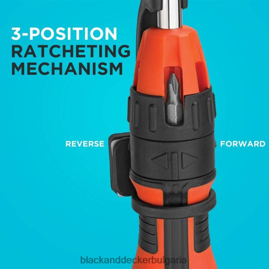 инструменти бг BLACK+DECKER отвертка с тресчотка 10 бита V8R6ZD604