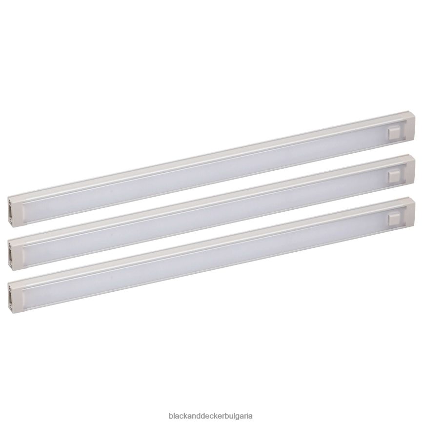 инструменти бг BLACK+DECKER 3-бара LED комплект осветление под шкаф естествена дневна светлина 12