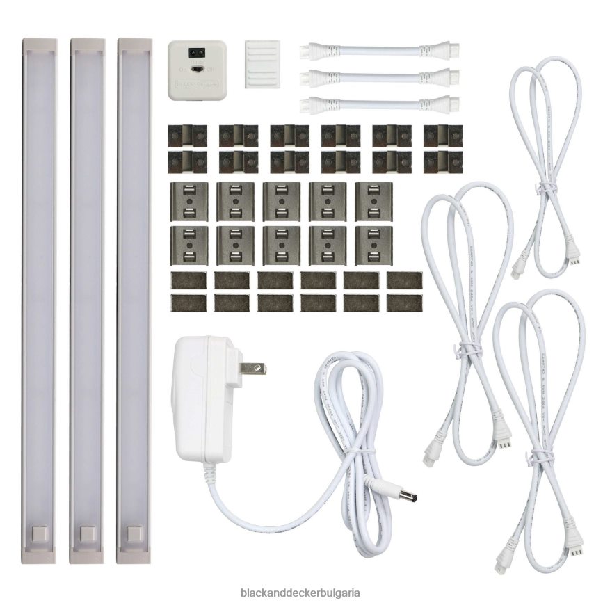 инструменти бг BLACK+DECKER 3-бара LED комплект осветление под шкаф естествена дневна светлина 12