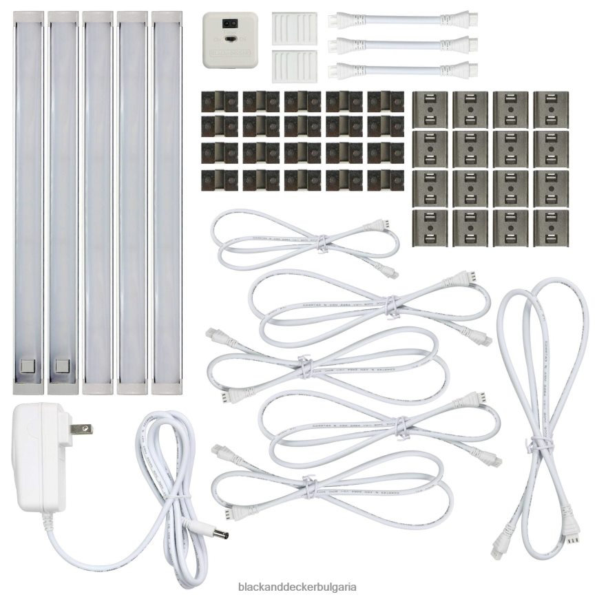 инструменти бг BLACK+DECKER Комплект светодиодно осветление под шкаф с 5 бара V8R6ZD713