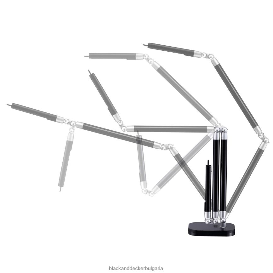 инструменти бг BLACK+DECKER LED настолна лампа с ултра обхват черна V8R6ZD693