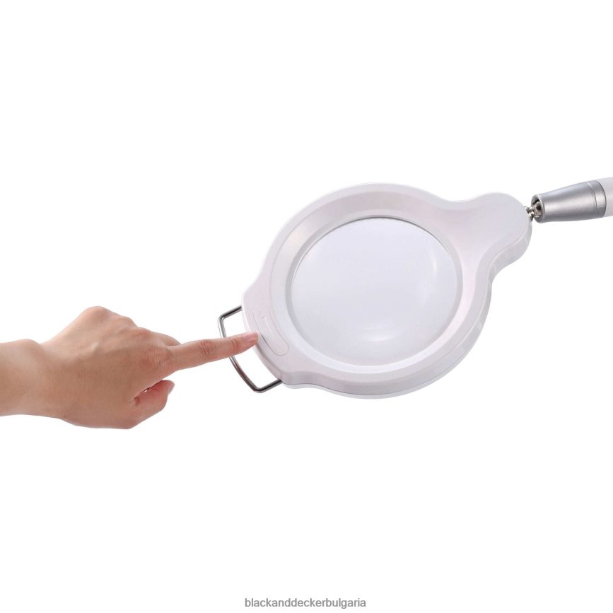 инструменти бг BLACK+DECKER ултрадостъпна лупа led настолна лампа бяла V8R6ZD691