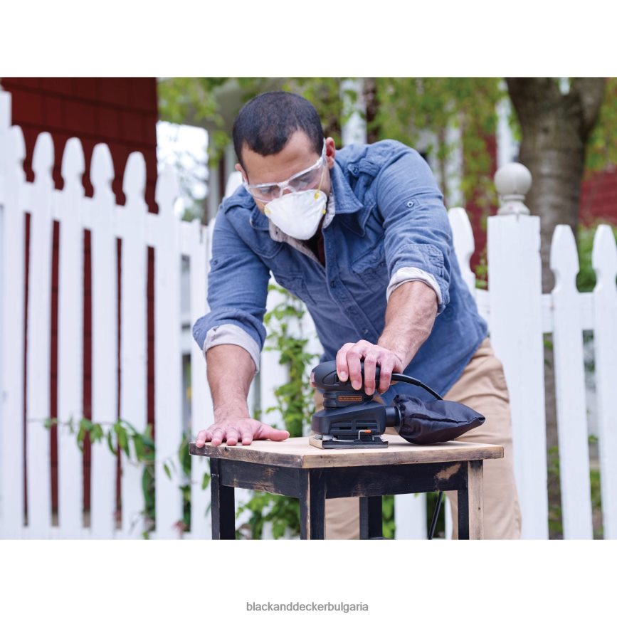 инструменти бг BLACK+DECKER ел.шлайф 1/4 лист 1,5-ам V8R6ZD644
