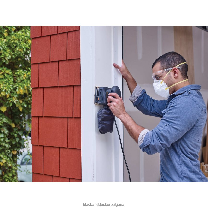 инструменти бг BLACK+DECKER ел.шлайф 1/4 лист 1,5-ам V8R6ZD644