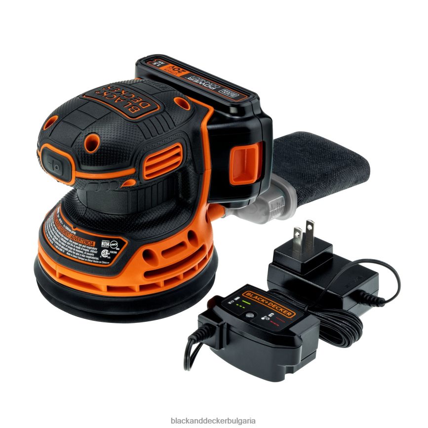 инструменти бг BLACK+DECKER 20v максимум произволна орбитална шлайф безжична V8R6ZD621