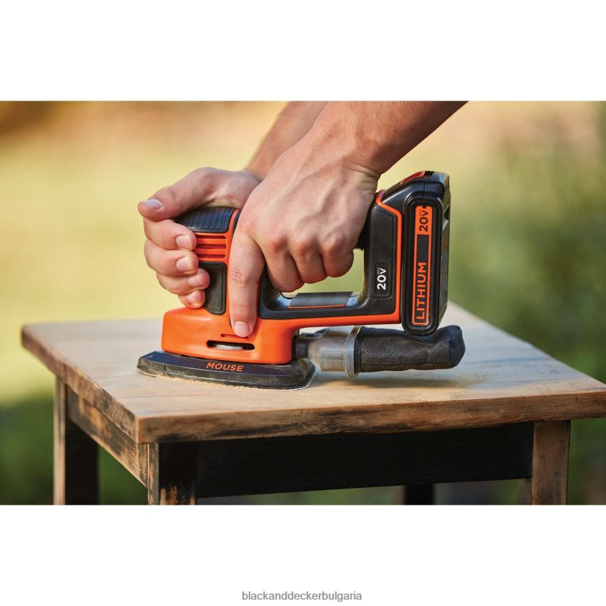 инструменти бг BLACK+DECKER 20v max безжична шлайф мишка V8R6ZD617