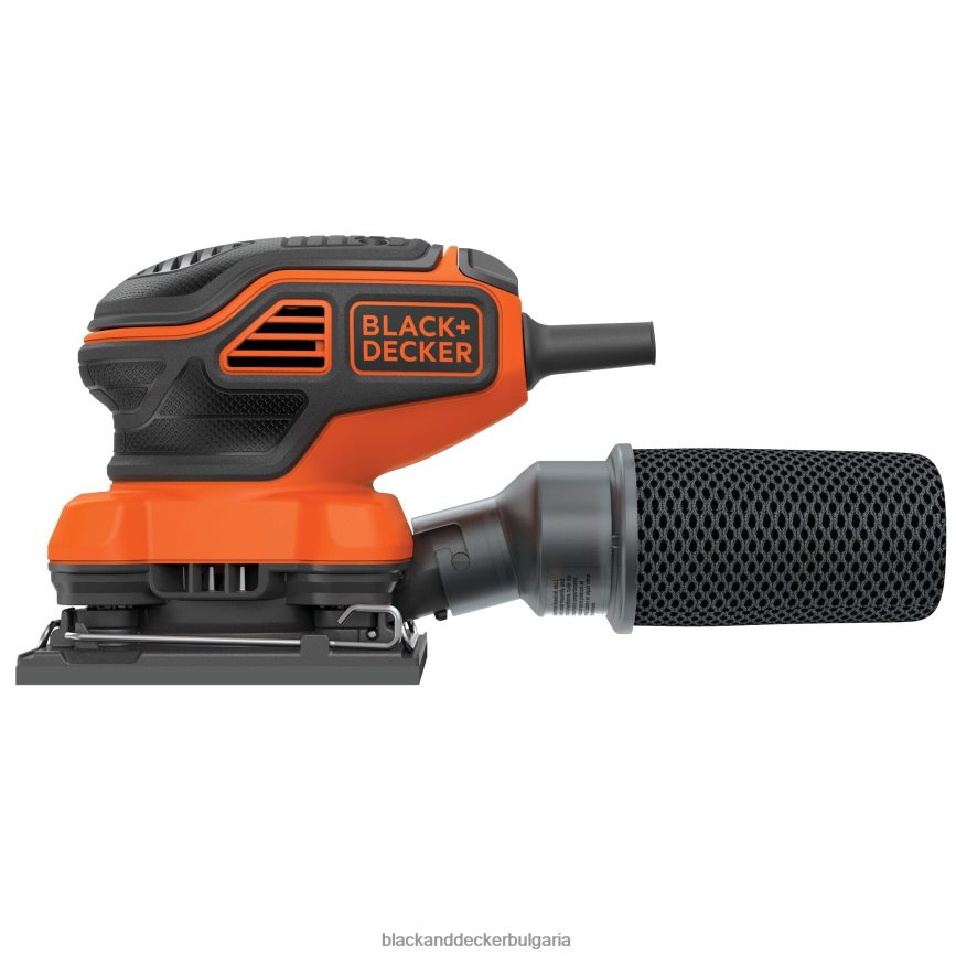 инструменти бг BLACK+DECKER 2,0 ампера електрическа 1/4 листова орбитална шлайфмашина V8R6ZD623