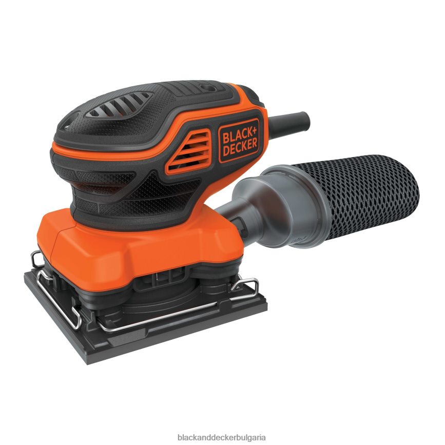 инструменти бг BLACK+DECKER 2,0 ампера електрическа 1/4 листова орбитална шлайфмашина V8R6ZD623
