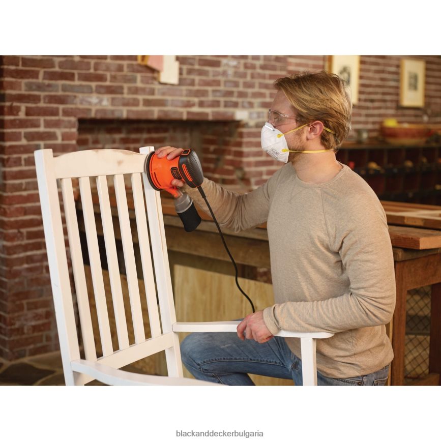 инструменти бг BLACK+DECKER орбитална шлифовъчна машина 5 инча V8R6ZD622