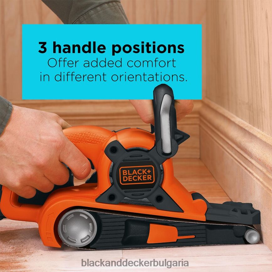 инструменти бг BLACK+DECKER лентов шлайф с торба за прах 7-amp 3-инча на 21-инча V8R6ZD645
