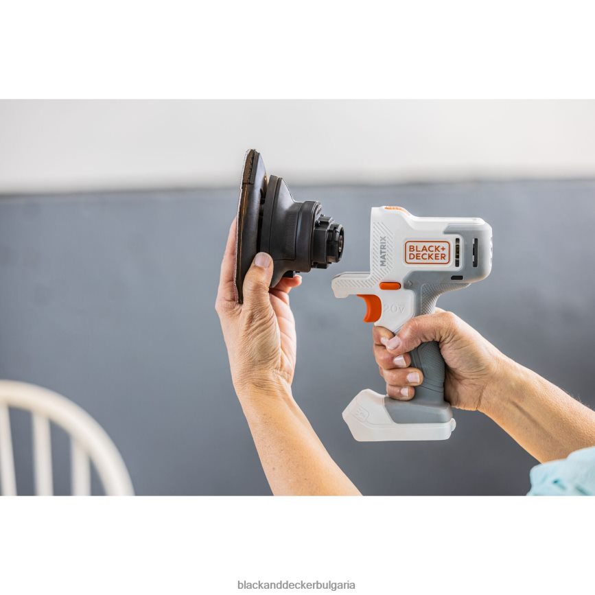 инструменти бг BLACK+DECKER приставка за многофункционален инструмент матрична шлайф с кутия за съхранение V8R6ZD641