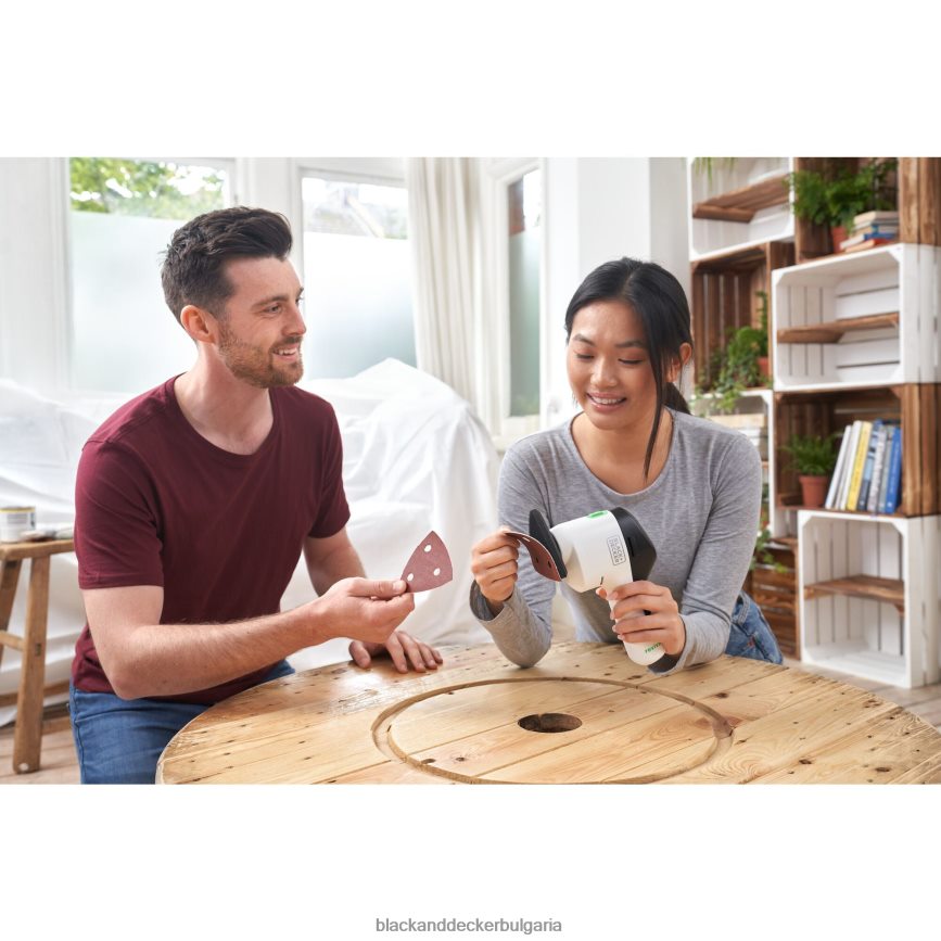инструменти бг BLACK+DECKER reviva 12v max безжичен шлайф за детайли със зарядно устройство V8R6ZD616