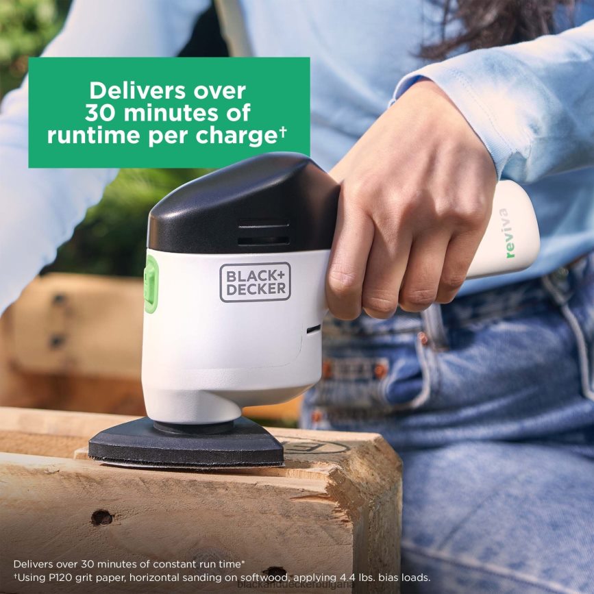 инструменти бг BLACK+DECKER reviva 12v max безжичен шлайф за детайли със зарядно устройство V8R6ZD616