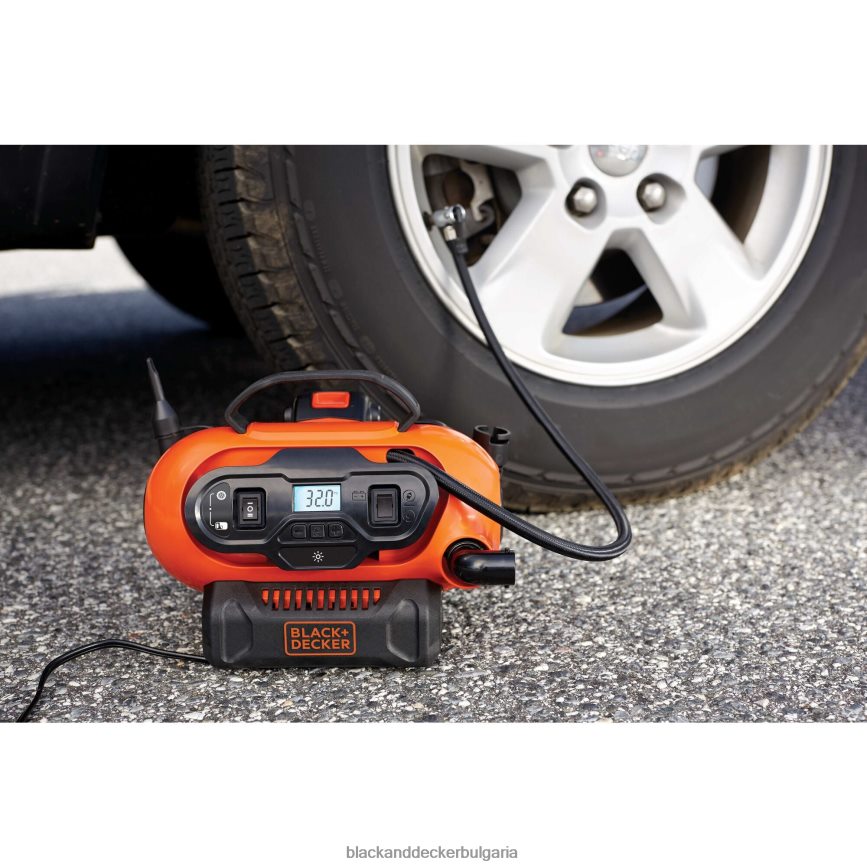 инструменти бг BLACK+DECKER 20v max безкабелен помпа за гуми Само безжичен и кабелен електрически инструмент V8R6ZD674