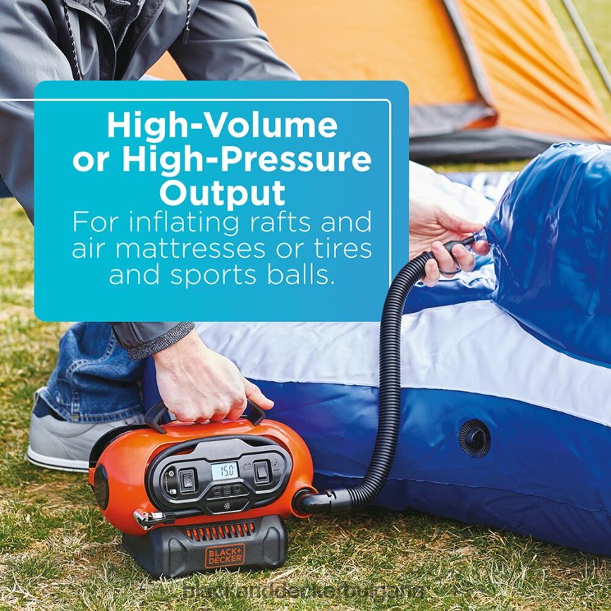 инструменти бг BLACK+DECKER 20v max безкабелен помпа за гуми Само безжичен и кабелен електрически инструмент V8R6ZD674