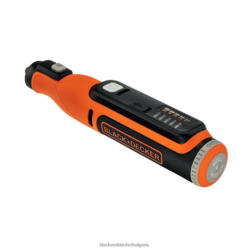 инструменти бг BLACK+DECKER 8v max акумулаторен ротационен инструмент с комплект аксесоари от 35 части V8R6ZD678