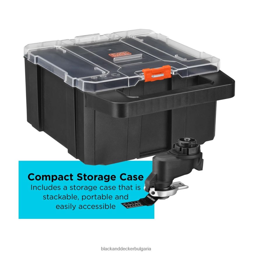 инструменти бг BLACK+DECKER матрична осцилираща приставка за многофункционални инструменти с кутия за съхранение V8R6ZD684