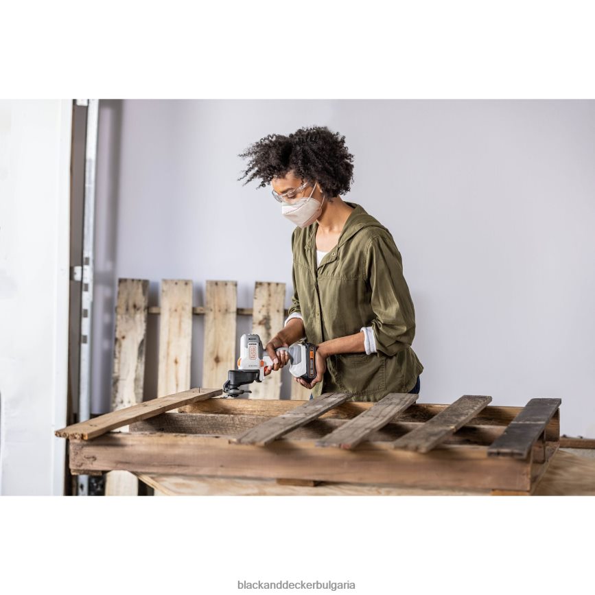 инструменти бг BLACK+DECKER матрична осцилираща приставка за многофункционални инструменти с кутия за съхранение V8R6ZD684