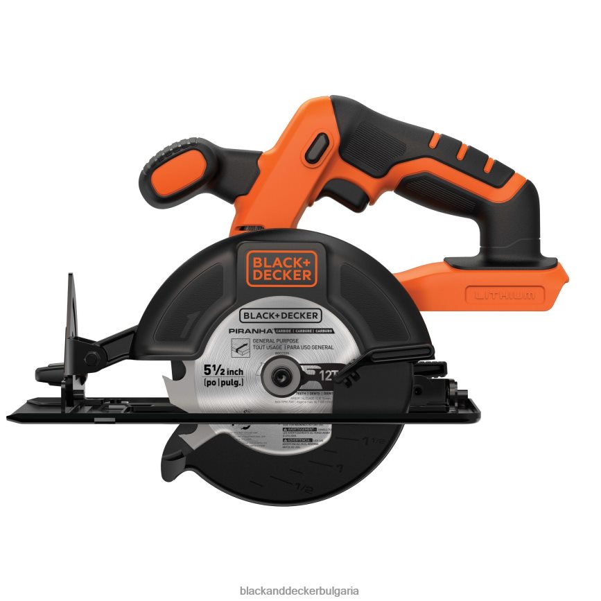 инструменти бг BLACK+DECKER 20v макс захранване 5-1/2 инча само безжичен циркулярен трион V8R6ZD655