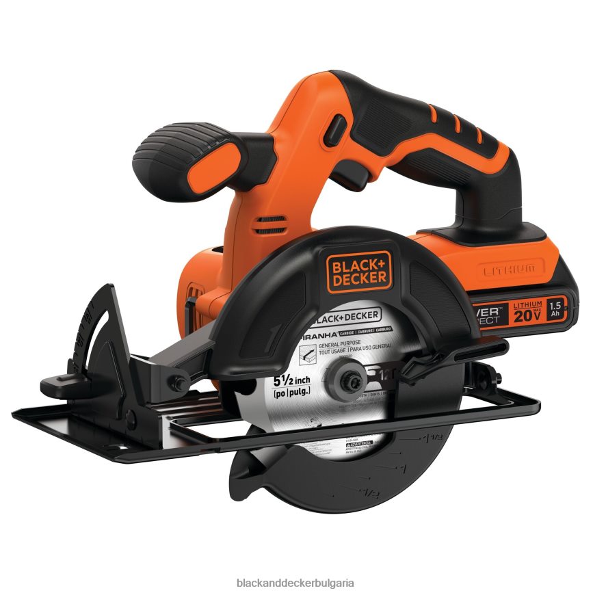инструменти бг BLACK+DECKER 20v макс захранване 5-1/2 инча безжичен циркулярен трион V8R6ZD657