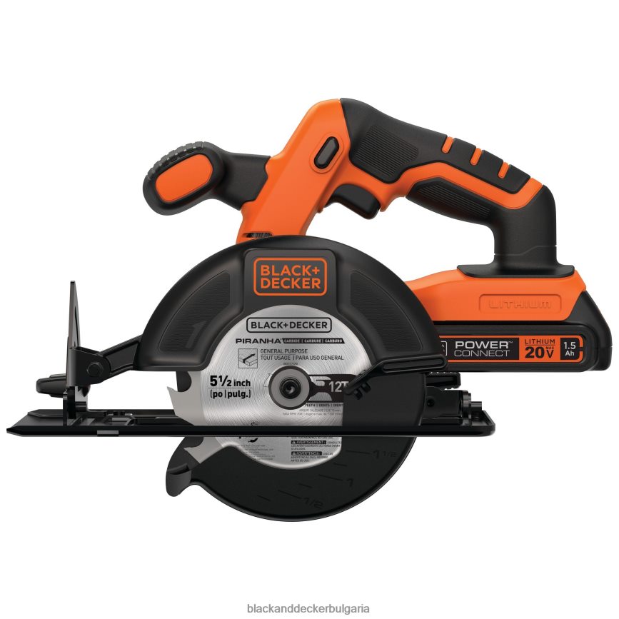инструменти бг BLACK+DECKER 20v макс захранване 5-1/2 инча безжичен циркулярен трион V8R6ZD657