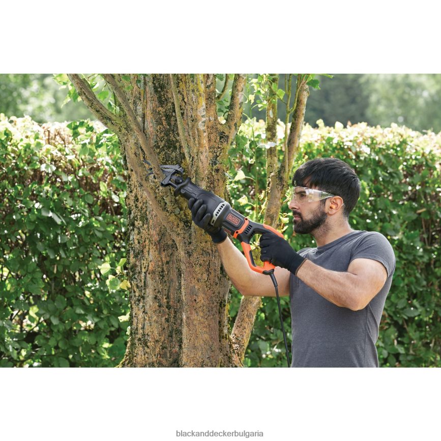 инструменти бг BLACK+DECKER 7-амперов електрически бутален трион с подвижен държач за клони V8R6ZD648