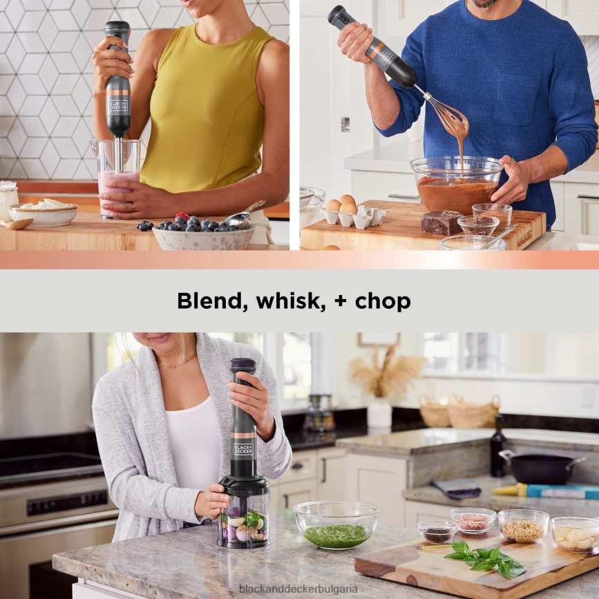 кухня бг BLACK+DECKER кухненска пръчка 3 комплект без съхранение сив V8R6ZD261