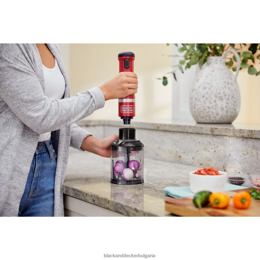 кухня бг BLACK+DECKER кухненска пръчка 4 к-т червена V8R6ZD262