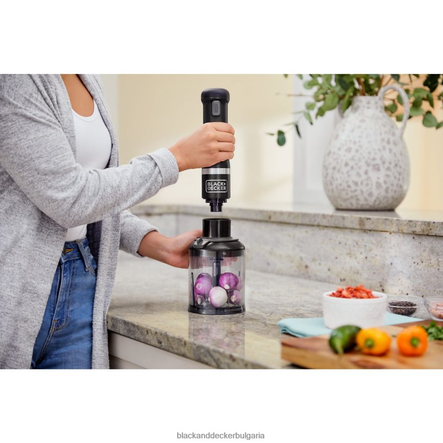 кухня бг BLACK+DECKER кухненска пръчка 4 комплект черен V8R6ZD263