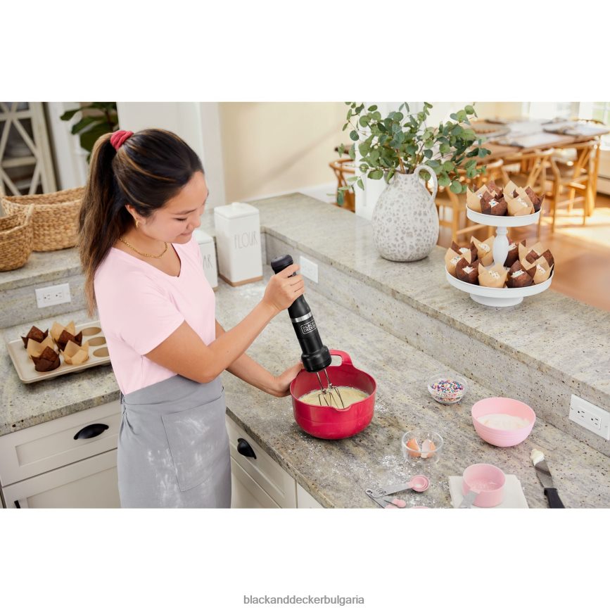 кухня бг BLACK+DECKER кухненска пръчка 4 комплект черен V8R6ZD263