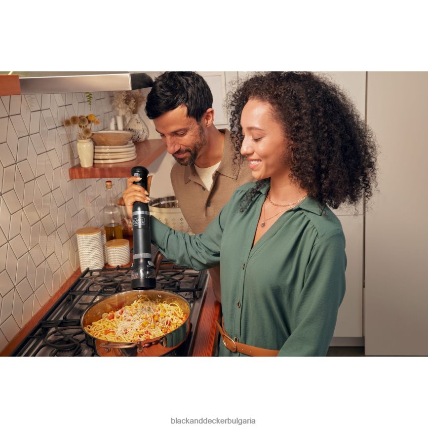 кухня бг BLACK+DECKER кухненска пръчка 6 комплект черен V8R6ZD266