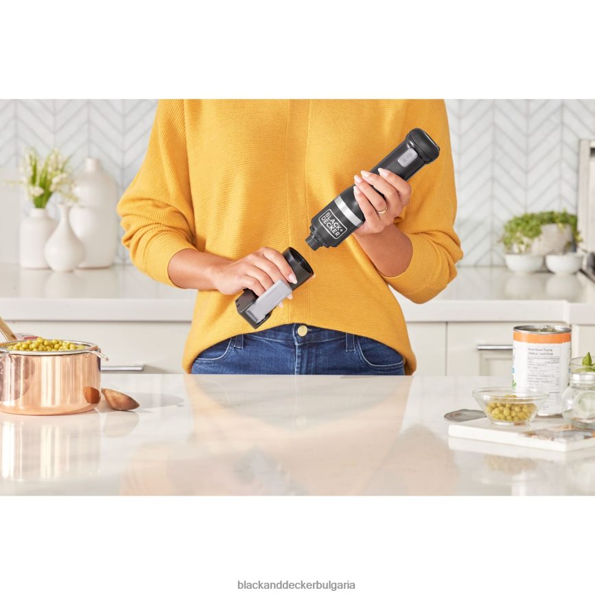 кухня бг BLACK+DECKER кухненска пръчка 6 комплект черен V8R6ZD266