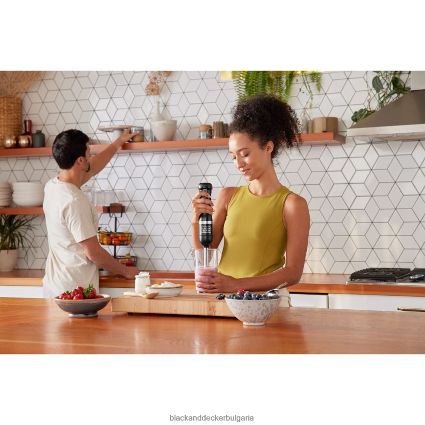 кухня бг BLACK+DECKER кухненска пръчка 6 комплект черен V8R6ZD266