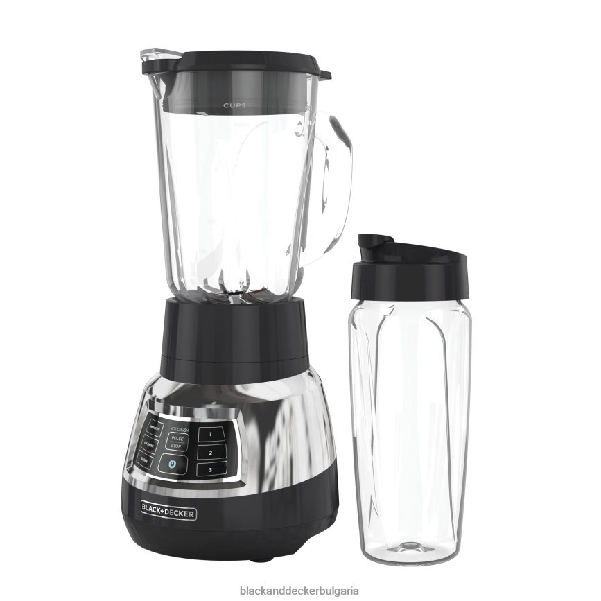 кухня бг BLACK+DECKER тих блендер с циклонен стъклен буркан V8R6ZD283