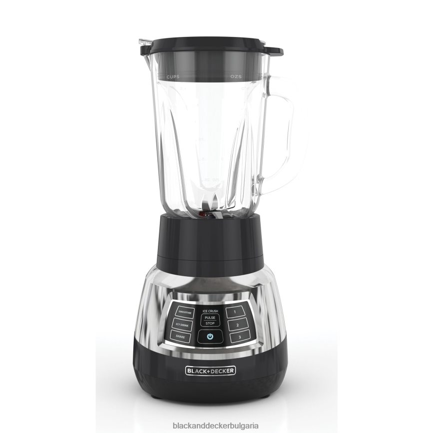 кухня бг BLACK+DECKER тих блендер с циклонен стъклен буркан V8R6ZD283