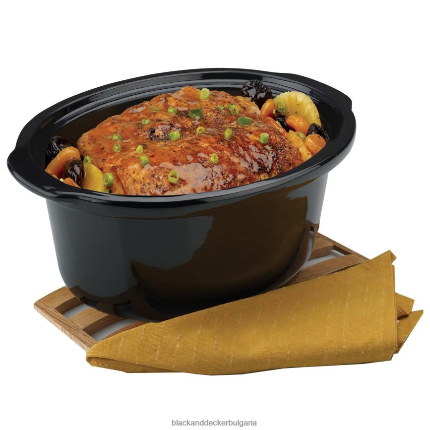 кухня бг BLACK+DECKER уред за бавно готвене от неръждаема стомана V8R6ZD343