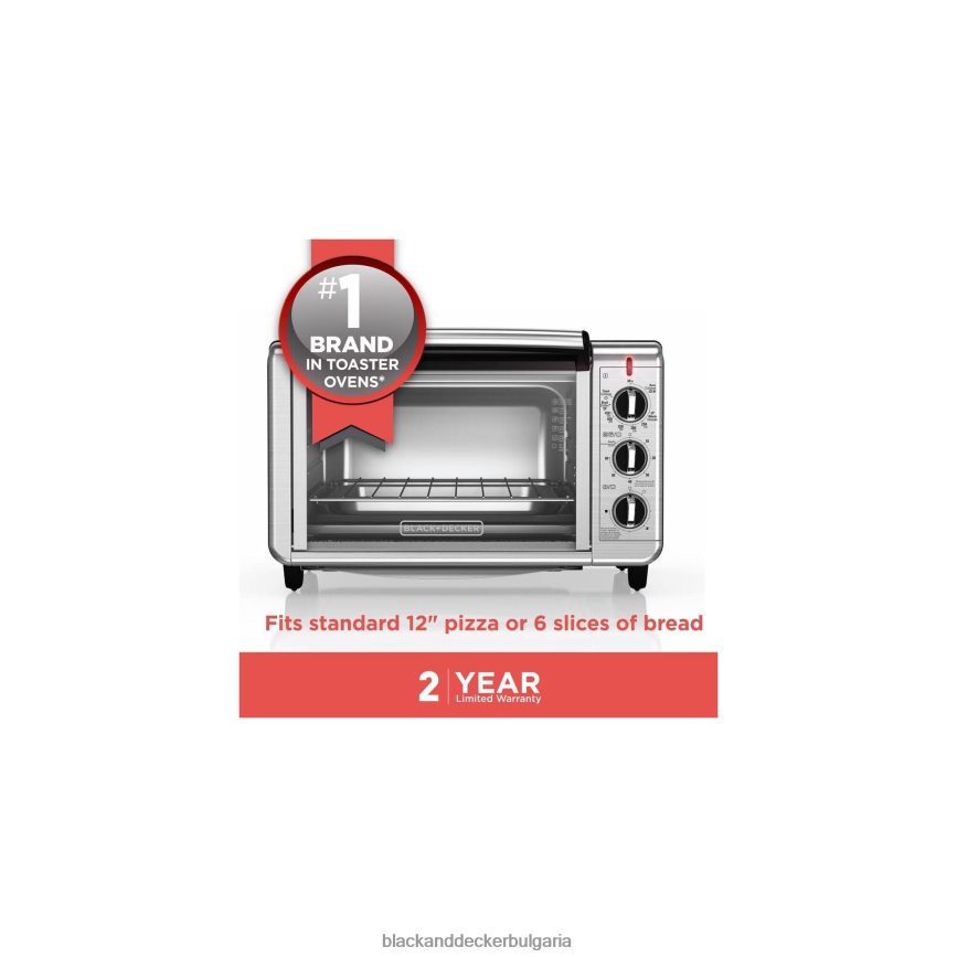 кухня бг BLACK+DECKER Тостер с конвекционен плот с 6 резена V8R6ZD376