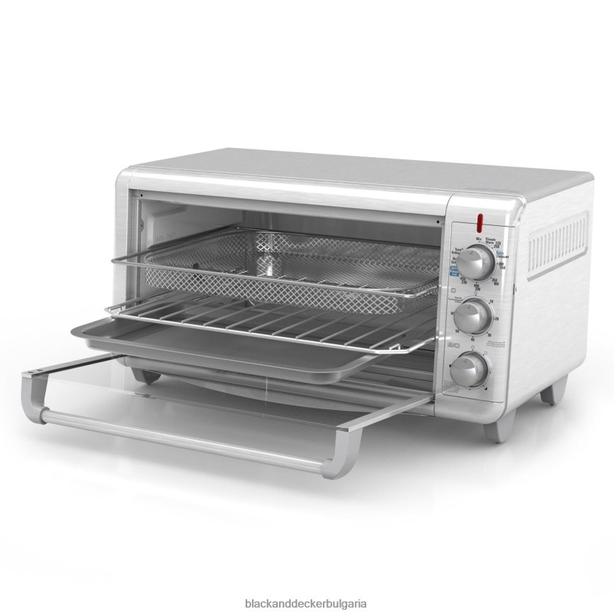 кухня бг BLACK+DECKER много широка crisp'n bake тостерна фурна за пържене на въздух V8R6ZD378