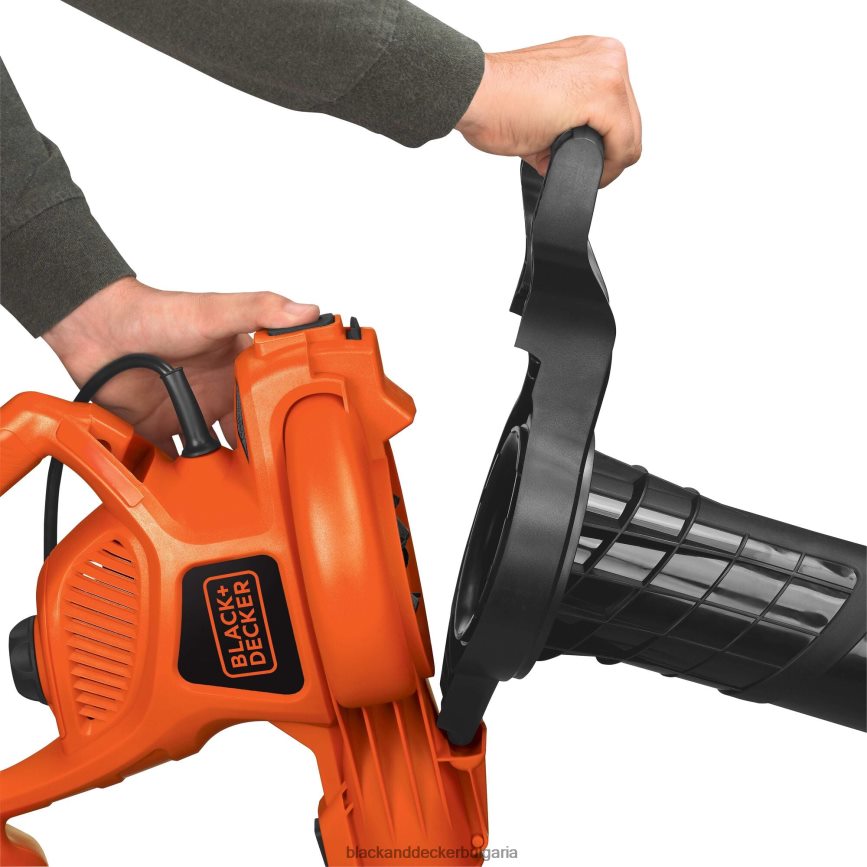 на открито бг BLACK+DECKER 12 ампера 3 в 1 електрически вентилатор с вакуумен мулчер V8R6ZD443